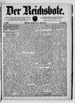 Der Reichsbote vom 25.01.1881