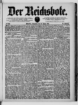 Der Reichsbote vom 29.01.1881