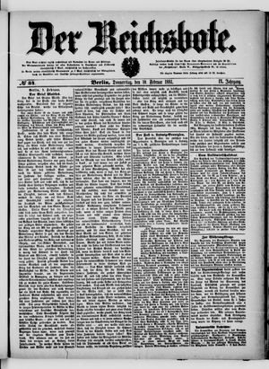 Der Reichsbote vom 10.02.1881