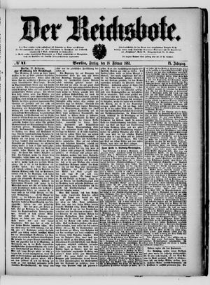 Der Reichsbote vom 18.02.1881