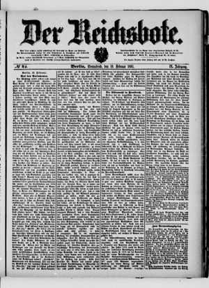 Der Reichsbote on Feb 19, 1881