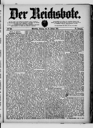 Der Reichsbote vom 20.02.1881