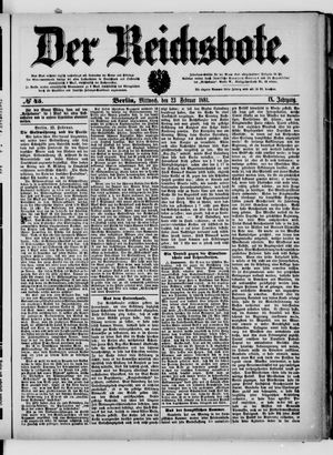 Der Reichsbote vom 23.02.1881