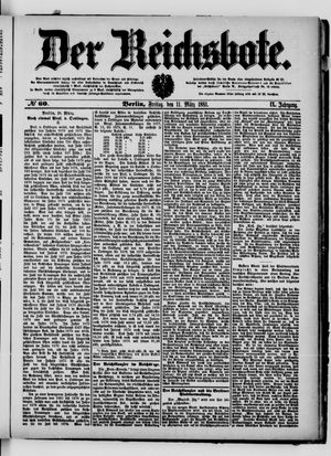 Der Reichsbote vom 11.03.1881