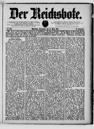Der Reichsbote vom 19.03.1881