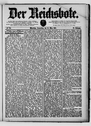 Der Reichsbote vom 24.03.1881