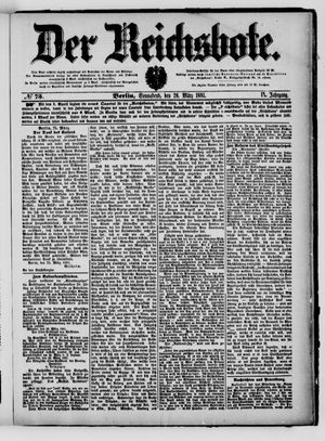 Der Reichsbote vom 26.03.1881