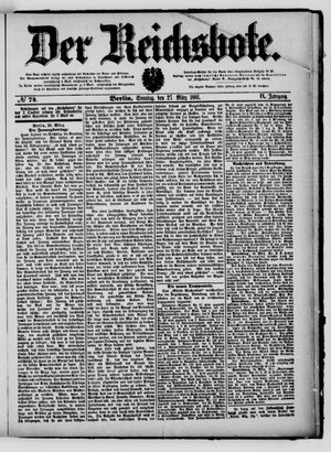Der Reichsbote vom 27.03.1881