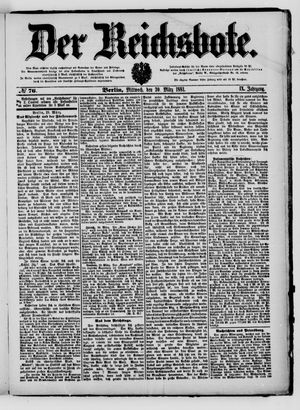 Der Reichsbote vom 30.03.1881