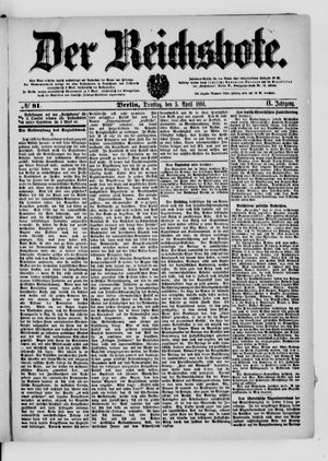 Der Reichsbote vom 05.04.1881