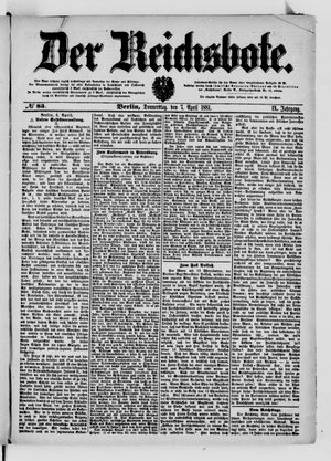 Der Reichsbote vom 07.04.1881