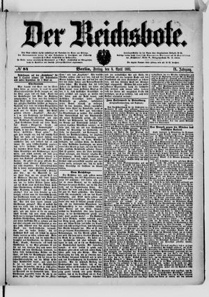 Der Reichsbote vom 08.04.1881