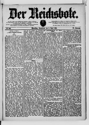 Der Reichsbote on Apr 9, 1881