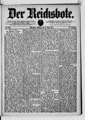 Der Reichsbote vom 12.04.1881