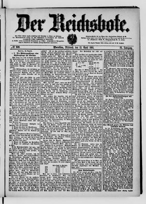 Der Reichsbote vom 13.04.1881