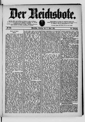 Der Reichsbote vom 17.04.1881