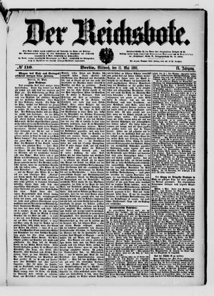 Der Reichsbote vom 11.05.1881