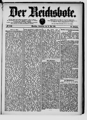 Der Reichsbote vom 14.05.1881