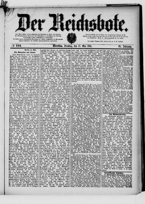 Der Reichsbote vom 17.05.1881