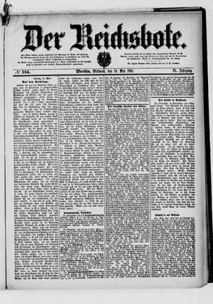 Der Reichsbote vom 18.05.1881