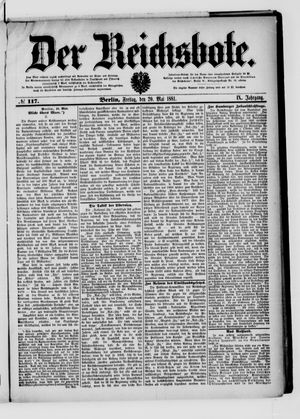 Der Reichsbote vom 20.05.1881