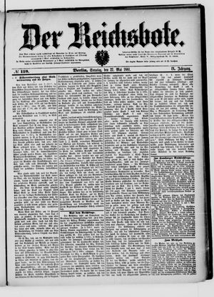 Der Reichsbote vom 22.05.1881