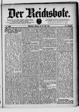 Der Reichsbote vom 29.05.1881
