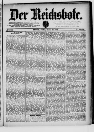 Der Reichsbote vom 31.05.1881