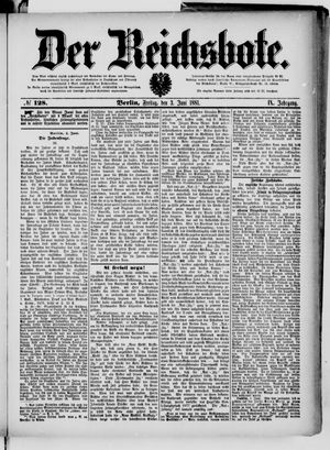 Der Reichsbote vom 03.06.1881