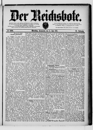 Der Reichsbote vom 11.06.1881