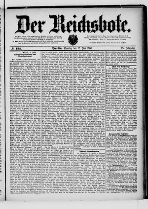 Der Reichsbote vom 12.06.1881