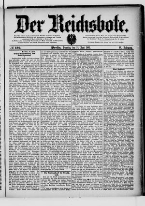 Der Reichsbote vom 14.06.1881