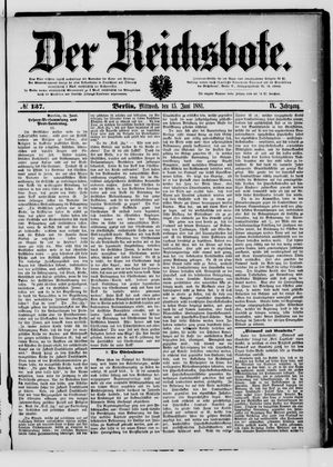 Der Reichsbote vom 15.06.1881