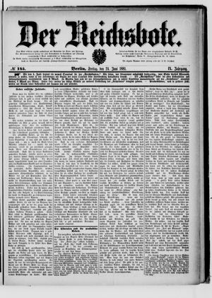 Der Reichsbote vom 24.06.1881