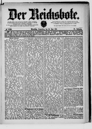 Der Reichsbote vom 30.06.1881