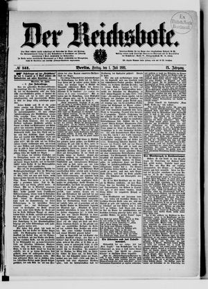 Der Reichsbote vom 01.07.1881
