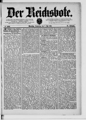 Der Reichsbote vom 07.07.1881