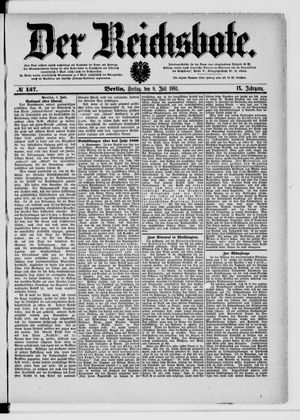 Der Reichsbote vom 08.07.1881