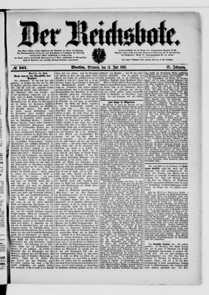 Der Reichsbote vom 13.07.1881