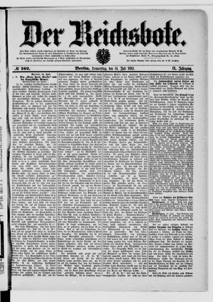 Der Reichsbote vom 14.07.1881