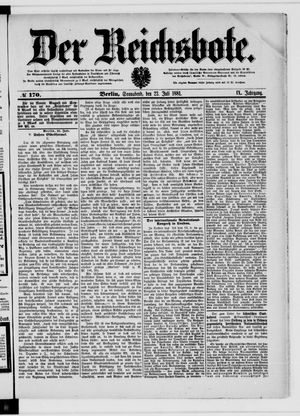 Der Reichsbote vom 23.07.1881