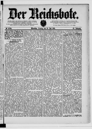 Der Reichsbote vom 26.07.1881