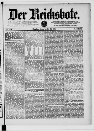 Der Reichsbote vom 29.07.1881