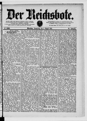Der Reichsbote vom 04.08.1881