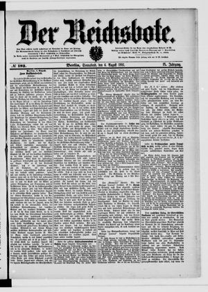 Der Reichsbote vom 06.08.1881