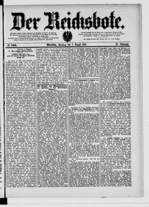 Der Reichsbote vom 07.08.1881