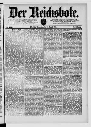 Der Reichsbote on Aug 11, 1881