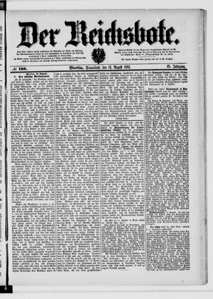 Der Reichsbote on Aug 13, 1881