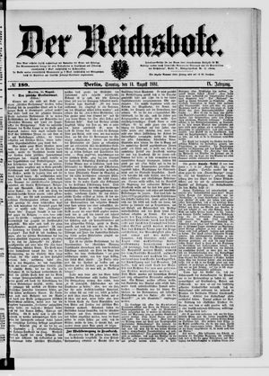 Der Reichsbote vom 14.08.1881