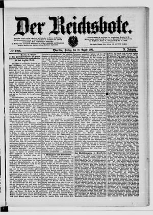Der Reichsbote vom 19.08.1881